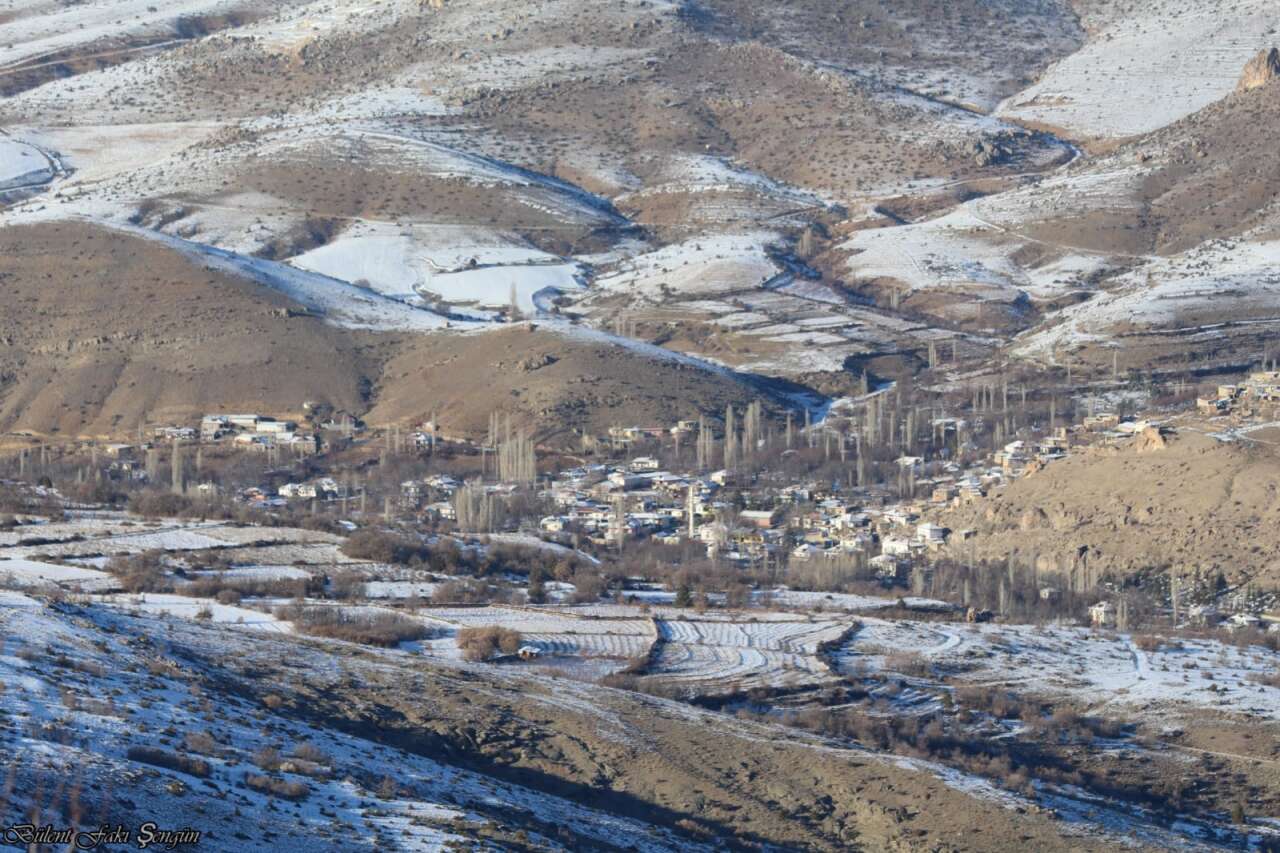 Konya’nın karla kaplı ilçesinde özlenen manzara 9